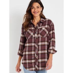 Boyfriend cabin plaid